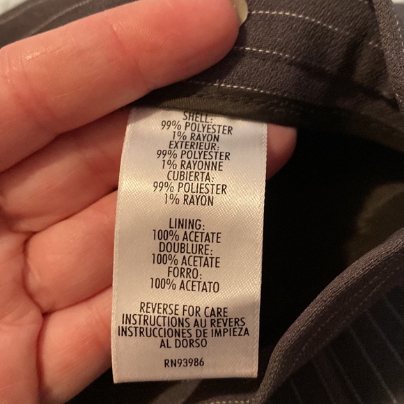 Petite Sophisticate Pin Stripe Pant Suit - Picture 9 of 10